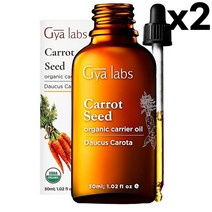 Gya Labs Carrot Seed Oil 지야 랩스 당근씨 캐롯 오일 100ml, 2개