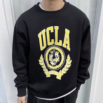 베럴댄나우 남자 오버핏 UCLA 박스핏 레터링 기모 맨투맨