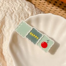 노크 온 귀여운 대비색 스퀘어 걸 머리핀 심플 사이드 덕빌 클립 앞머리 클립 부러진 머리 뒷머리 한 단어 탑 클립, 18