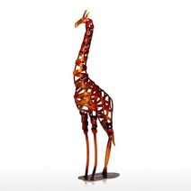 동물 조형물 야외 정원 인테리어 소품 금속 입상 수탉 조각 조각 철 수탉 홈 가구 기사, [04] C