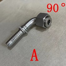 유압호스 고압 Metric M10-42 유압 콘 호스 엔드 withold 유형 튜브 고압 피팅 6-25mm 가시 조인트 커넥터, 04 A bend_03 6MM to M14x1.5