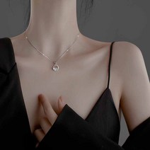 DFMEI 왕칭취안 펜던트 목걸이 여미니멀 심플한 디자인 기질 chic 쇄골 목걸이도매하다