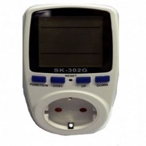 W6928DEL 소비전력계 전력테스터기 SK302G 전력비용측정 소비 누적전기량측정 SK-302G 전력측정기 SKM 전기요금측정기