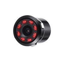 8LED 170 도 라운드 백업 카메라 자동차 후방 야간 투시경 주차 모니터, 01 As Shown