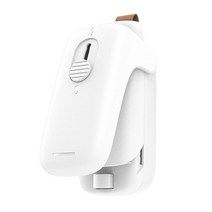 Mini Plastic Bag Heat Sealer Open Knife Portable Household Snack Food Packaging Bags Hand Sealing Ma, [01] WHITE