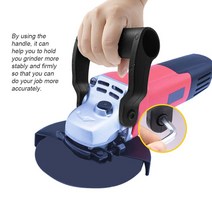 무선그라인더 휴대용 미끄럼 방지 플라스틱 앵글 그라인더 보조 손잡이 그라인딩 기계 전동 공구 교체, 한개옵션0