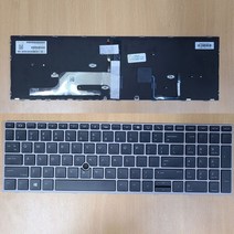 키보드 HP ZBook 15 G5 17 G5 (영문블랙 BL-O 테-실버))L28407-001 한글스티커포함 (새제품급)