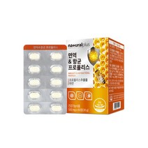 면역 구강 항균 프로폴리스 아연 500mg x 60정, 1박스