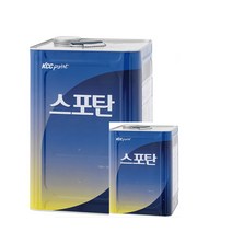 KCC 옥상방수 우레탄페인트 하도 2액형중도 상도 스포탄노출방수재 녹색/회색 20KG, [12.6L]스포탄상도 진녹색, 1개