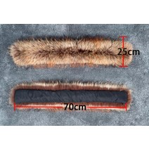 목도리 머플러 퍼목도리 리얼 너구리 모피 칼라 여성용 100 천연 모피 그레이 숄