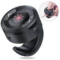 리모컨 remocon 2.4ghz rf 무선 발표자 충전식 손가락 반지 usb 빨간불, 검은색