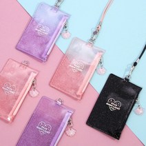 MOONLIGHT TWINKLE NECK ZIPPER CASE PINK 패션/지갑/카드지갑/목걸이형