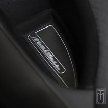 JS automotive 올뉴말리부 메탈 도어포켓 패드 기스방지 커버 엠블럼 실내 튜닝 간편부착 인테리어 용품