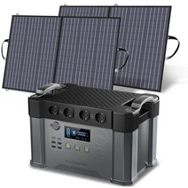 ALLPOWERS S2000 2000W Powerstation 1500Wh 태양 전지 충전기 비상 백업 전원 18V 100/120/200W 태양 전지 패널, 중국, 위의 100000m아., 1500Wh 2X100w