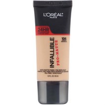 LOREAL INFALLIBLE 프로 매트 파운데이션 106 선, 한 사이즈, 단색