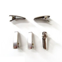 창작스튜디오놀자 미니 사각 집게 머리핀 (20mm) 헤어핀 작은머리핀 미니핀 머리장식 헤어악세사리 작은머리핀 미니집게핀 10입