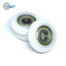 노젓기운동기구4pcs od 40mm 로잉 머신 휠 10x40x10mm bsr600040-10 pom rower 시트 롤러 플라스틱 베어링 풀리, 씨엔, 하얀