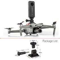 매빅3엔터프라이즈 DJI드론 입문용드론DJI Mini 3/2/SE 다기능 확장 브래킷 Mavic Air 2S/2 드론 탑 마운트, 03 for insta360