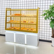 제과점 화이트 카페 쇼케이스 베이커리 냉장 업소용 인테리어 호텔 빵 케익 유리 진열대 쿠키, 캐비닛길이200x너비55x높이160cm3층