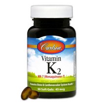 칼슨랩스 Carlson Labs 비타민 K2 45mcg 소프트젤, 90개입 × 1개