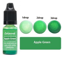 비누만들기 비누키트10ml 양초 비누 안료 액체 착색제 DIY 아로마 테라피 수지 염료 공예 보석 만들기 용, 10 Apple green