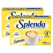 Splenda 미국 스플렌다 수크랄로스 스위트너 일회용 100개입 99g 2팩 설탕대체 감미료