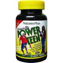 미국직구 NaturesPlus 소스 10대 - 90개의 채식정 - 미네랄이 함유 10대 종합비타민 & 스피릿 컨센트레이트을 토탈 음식 에너지 부스터 - 글루텐 프리 - 45인분, 수량, 상세참조