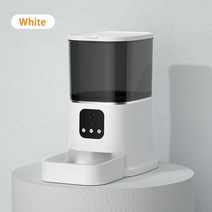 고양이자동급수기 반려묘 고양이 정수대 자동 피더 와이파이 앱 제어 스마트 개 타이머 부분 스테인레스 스틸 애완 동물 식품 디스펜서, 3.WHITE - Camera Smart Feeder