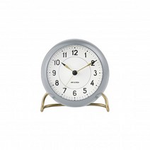 북유럽 아르네야콥센 Arne Jacobsen 시계 AJ 스테이션 탁상 12 cm gray white