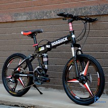 팻바이크 MTB 출퇴근 바이크 입문 산악 용, 27속, 20인치, 2.블랙 삼도륜