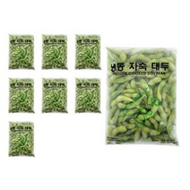 냉동 자숙 대두 콩 450g 껍질콩 잡곡 농산물 풋콩 에다마메 완두콩 주전부리 안주용, 8개