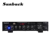 버스킹 앰프 스피커 sunbuck 2200w 블루투스 5 채널 전력 증폭기 hifi 스테레오 지원 fm 라디오 2 mic usb sd 카드 입력, 299bt, 미국 플러그