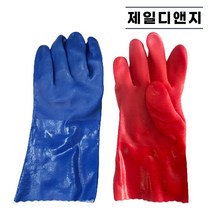 쌍유 PVC 내유장갑 기름작업용 공업용장갑 내화학 내산 산업용 방수 정비용, 1개