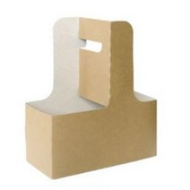 테이크아웃 2구 무지 종이 컵캐리어 무지 200개, 12cm 레드1000개, 커피스틱 벌크