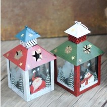 아트박스/에이치플러스몰 성탄 티라이트 캔들홀더 2color W5534B4, 산타