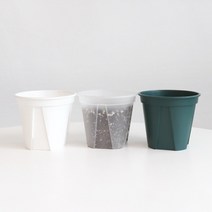 마이플랜트 차이 슬릿화분, 10호, 화분단품(화이트)