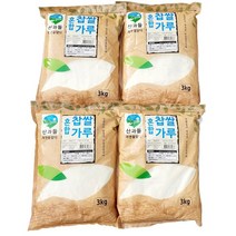 산과들 건식 찹쌀가루 혼합 1kg 3kg 4종, 찹쌀가루혼합(소맥분45%함유)3kg, 4개