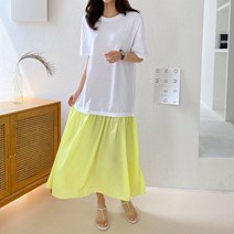 [아이슈즈] 쉬폰배색원피스 1054775