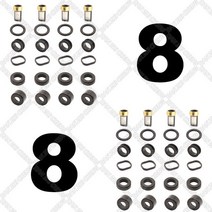 Mitsubishi Pajero Sport 6G72 3.0 V6 V73 195500-4140 MR507376 용 연료 인젝터 수리 키트 Orings 필터, 03 8 set, 03 8 set