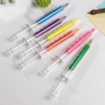 특이한 주사기 형광펜 6색 다이어리 꾸미기 필기구, 5. 퍼플