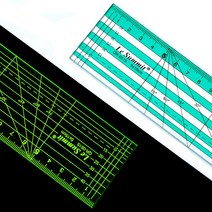 아크릴 시접자 다양한 사이즈 퀼트자 퀼팅자 재단자 양재용자 패턴자 방안자, 1개