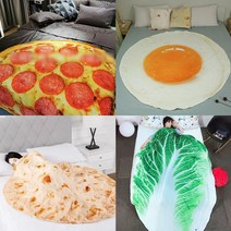 담요 빅사이즈 푸드인싸 음식 이불 쇼파 블랭킷 원형