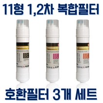 SK매직 WPU-8250F정수기필터 호환 교체용 11인치복합3개1세트, 1개, D타입 11인치 한방향 복합구성1년치4개세트