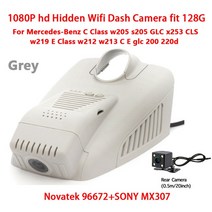 사이드 백 미러 카메라 전방 후방 카메라 차량용카메라HD 자동차 비디오 레코더 Wifi DVR 대시 캠 메르세데, 06 DVR Two Lenses_01 64G