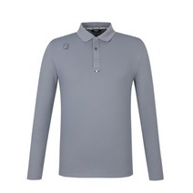 팬텀골프 F 212B3TO903_GY 그레이 남성 로고 와펜 카라 긴팔 티셔츠