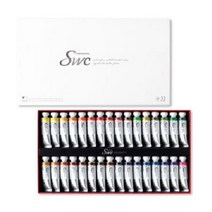 일음쇼핑^^*m신한 SWC 수채화물감 15ml 32색 전문가 미술시간 화방 학습준비물 풍경일medi^*^, ab*^^선택없는