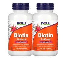 나우푸드 비오틴 5000mcg 120정 조효소 바이오틴 비타민 B7 B8 비타민H 2세트