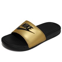 나이키 나이키 베네시 JDI 슬라이드 슬리퍼 블랙골드 343881-014