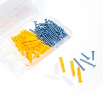 ZIO-BIZ 칼블럭 나사 세트 120pcs / 콘크리트 칼블럭 시멘트 타일 벽돌 석고보드 목재 칼블럭 나사 못 피스 칼브럭 공구, 1개