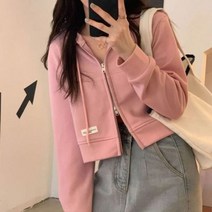 크롭 바람막이 자켓 후드 재킷 핑크 스위트 스트리트웨어 아메리칸 빈티지 집업 의류 십대 패션 프레피 레저